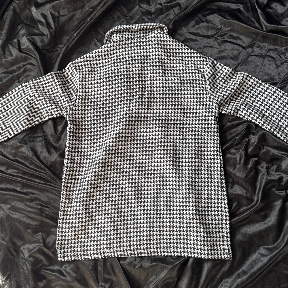 Black and White Houndstooth Coat - Picture 3 of 3